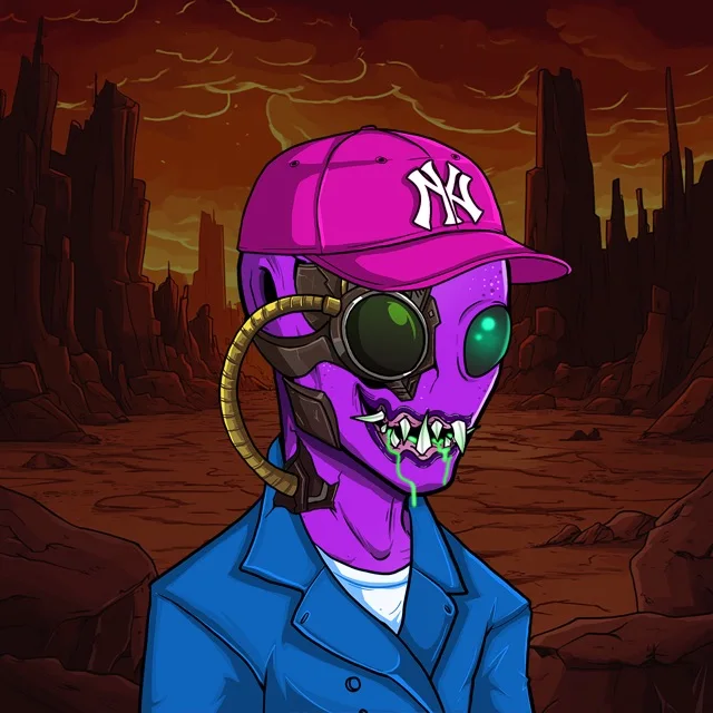 Featured artwork from EAC Alien NFTs